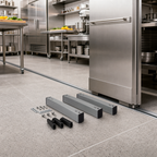 Thumbnail image #2 for Quantum HD24-3DR Three-Skate Aluminum Floor Track System Kit with Drift Resister and Wing Kit