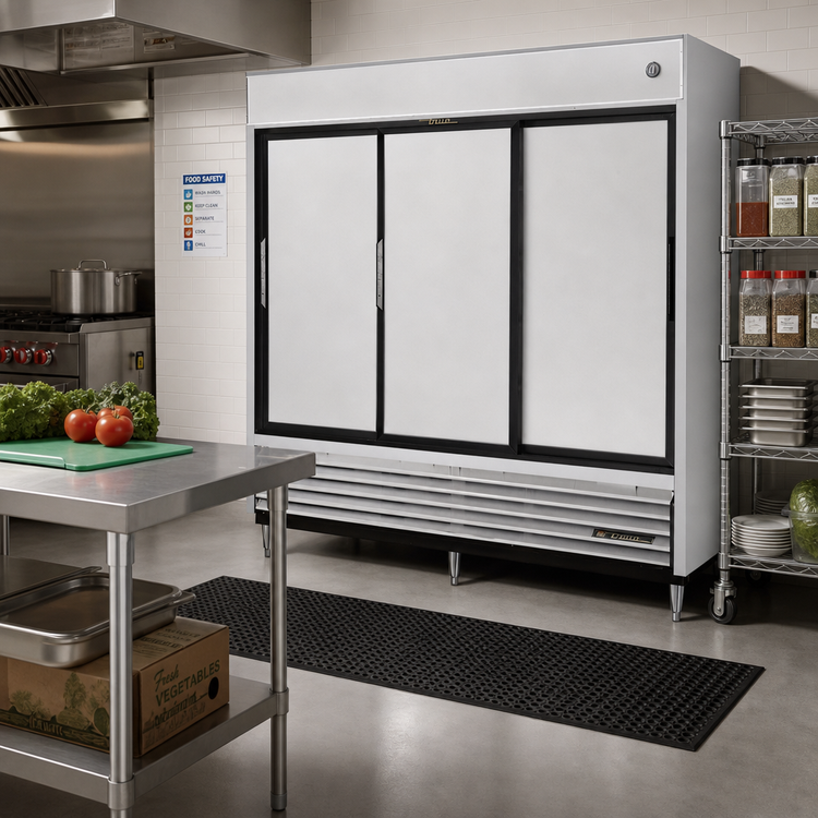 Product image #2 for True TSD-69-HC 3-Section Reach-In Solid Sliding Door Refrigerator