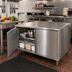 Thumbnail image #2 for BK Resources Dual-Access 30 x 30 Inch Stainless Steel Chef Table Cabinet Base with Hinged Doors