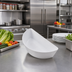 Thumbnail image #2 for American Metalcraft 34 oz Half-Round ABS Plastic Bowl, White
