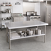 Thumbnail image #2 for John Boos Stainless Steel Countertop, 60 x 42 x 1-1/2 Inches, No Backsplash