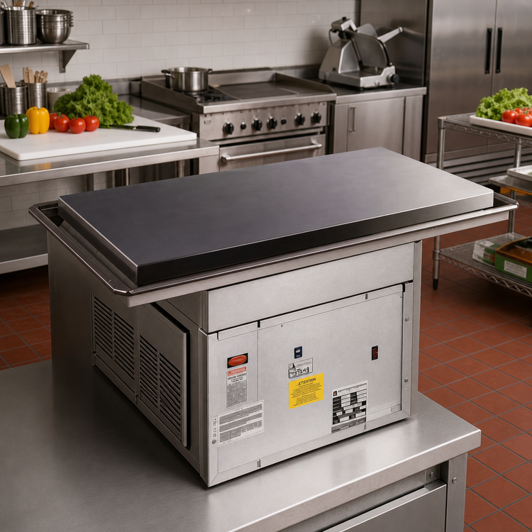 Product image #2 for Atlas Metal WFX-4 Remote Refrigerated Drop-In Frost Top Unit, 52-3/4 x 19-1/2 Inches