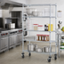 Thumbnail image #2 for Quantum 4-Shelf Mobile Wire Shelving Cart, 36 x 18 x 69 Inches, Chrome Plated