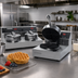 Thumbnail image #2 for Silverstone Single Round Countertop Waffle Baker with Digital Programmable Controls