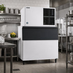 Thumbnail image #2 for Hoshizaki KM-1601SRJZ3 Remote Air-Cooled Crescent Cube Ice Maker, 1,635 lb/24 hr, Stainless Steel, 48 Inch, 3-Phase