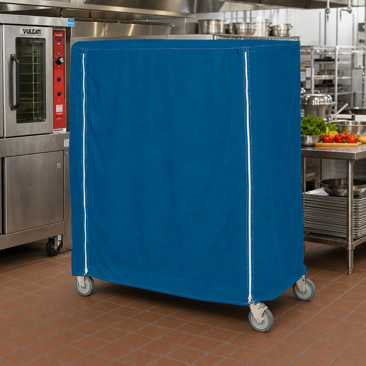 Product image #2 for Metro Mariner Blue Nylon Queen Mary/Banquet Cart Cover, 72 x 24 x 54 Inches