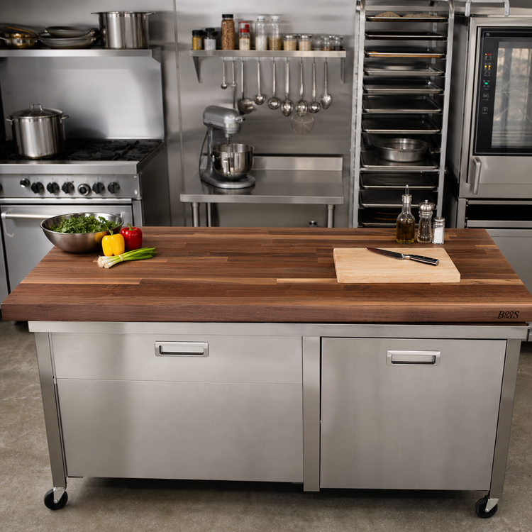 Product image #2 for Boos Block American Black Walnut Kitchen Countertop, 72 x 27 x 1-1/2 Inches, Varnique Finish