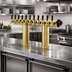 Thumbnail image #2 for Perlick 8-Faucet Glycol-Cooled Winged Bridge Countertop Draft Tower, Tarnish-Free Brass