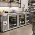 Thumbnail image #2 for 60-Inch Pass-Thru Two-Section Back Bar Cooler with 4 Locking Glass Doors