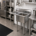 Thumbnail image #2 for Sapphire Manufacturing 1-Compartment Stainless Steel Sink with Left Drainboard and 9-3/4 Inch Backsplash, 38-1/2 Inch Wide