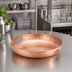 Thumbnail image #2 for American Metalcraft 16-Inch Round Hammered Copper Aluminum Beverage Tray