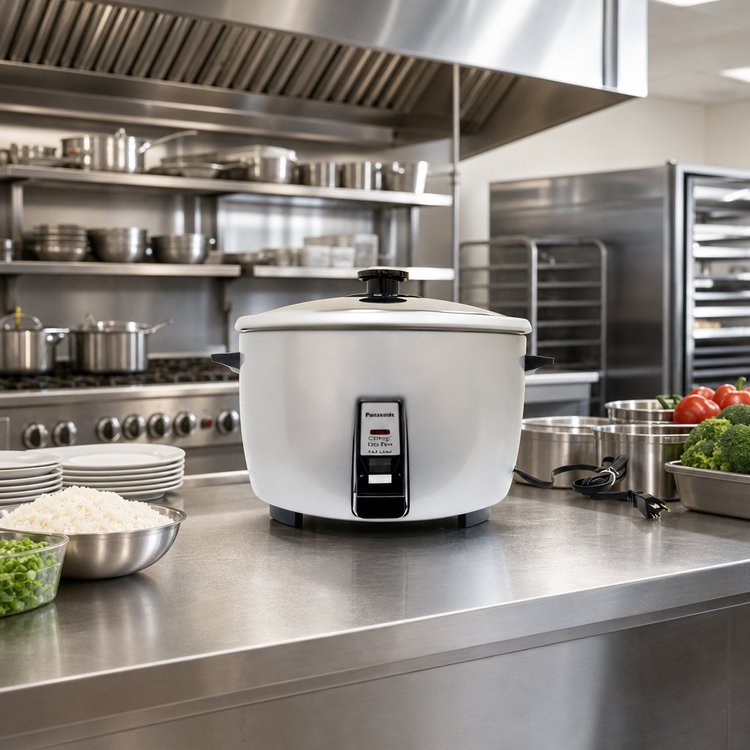 Product image #2 for Commercial 23-Cup Silver Automatic Countertop Rice Cooker