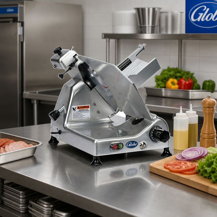 Product image #2 for Globe G14 14-Inch Manual Medium-Duty Gravity Feed Food Slicer