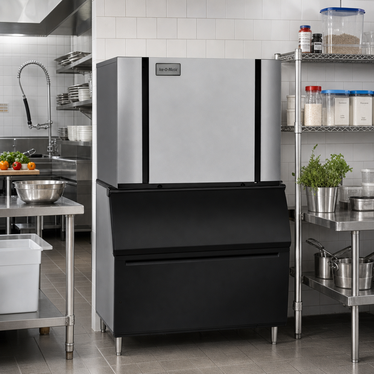 Product image #3 for Ice-O-Matic Elevation Series Modular Half-Size Cube Ice Maker, 48-Inch Wide, Water-Cooled