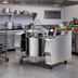 Thumbnail image #2 for Cucimix UCBTG082AV1 82 Gallon Gas Tilting Skillet Pressure Braising Pan with Automatic Mixer