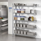 Thumbnail image #2 for Eagle Group EagleGard A5-74-2172E 5-Tier Add-On Wire Shelving Unit, 72 x 21 x 74 in, Blue-Green Hybrid Epoxy Finish