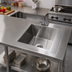 Thumbnail image #2 for Advance Tabco Welded Table Top Single Bowl Sink with Faucet, 16 x 20 x 12 Bowl