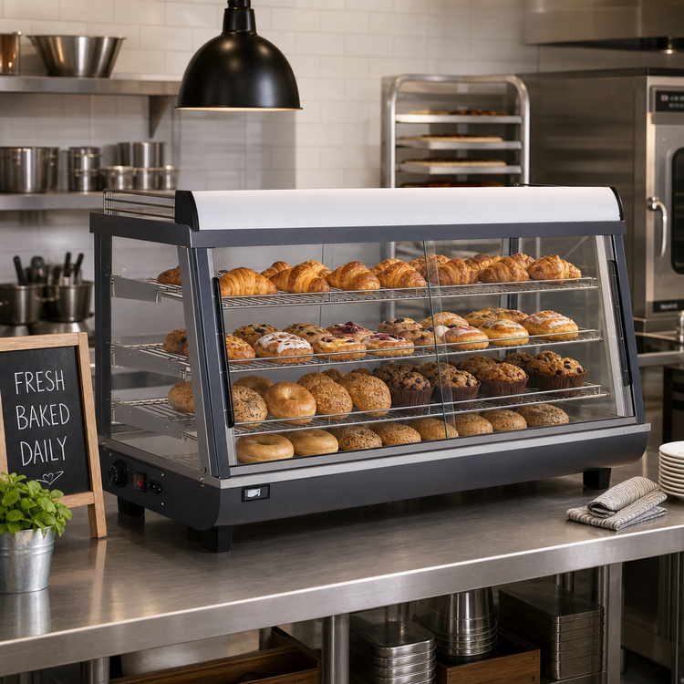 Product image #2 for BakeryXpress 48-Inch Countertop Heated Display Case