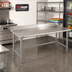 Thumbnail image #2 for Eagle Budget Series 108-Inch x 24-Inch Work Table with 4-1/2-Inch Backsplash and 430 Stainless Steel Top