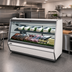 Thumbnail image #2 for Howard-McCray 74-Inch Curved Glass Remote Refrigerated Deli Meat & Cheese Service Case with LED Lighting
