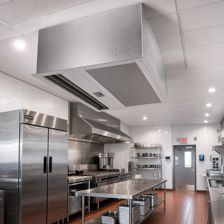 Product image #2 for Berner Architectural Recessed 16 72-Inch Electric Heated Air Curtain