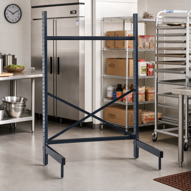 Product image #2 for Metro SmartLever 54" x 30" Stationary Cantilever Shelving Starter Kit