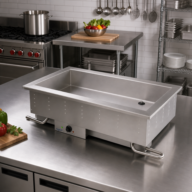 Product image #2 for Vollrath 4-Pan Electric Bain Marie Drop-In Hot Well, 240V