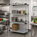 Thumbnail image #2 for Quantum 4-Shelf Solid Shelving Starter Kit, 54 x 21 x 86 Inches, 304 Stainless Steel