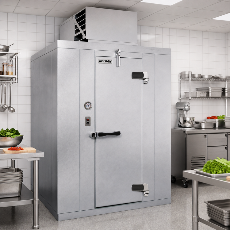 Product image #2 for Kolpak Polar-Pak Indoor Walk-In Cooler with Top-Mounted Self-Contained Refrigeration, Floorless, 12' x 6' x 7'6.25"