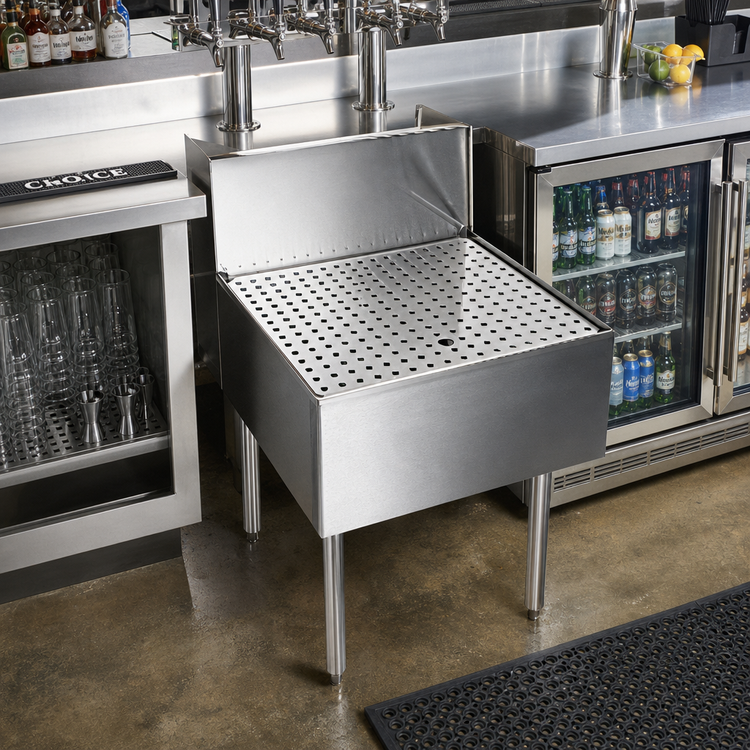 Product image #2 for CHOICE 36-Inch Underbar Beer Drainer with Lift-Out Perforated Insert