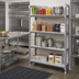 Thumbnail image #2 for Cambro Camshelving Elements XTRA 4-Shelf Universal Solid Shelf Kit, 18 x 36 Inches, Speckled Gray