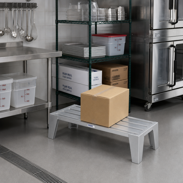 Product image #2 for Channel Manufacturing Lifetime Series E-Channel Aluminum Dunnage Rack, 54 x 20 x 12 Inches, 3,500 lb. Capacity