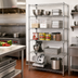 Thumbnail image #2 for Quantum WR86-1830S-5 5-Shelf Wire Shelving Starter Kit — 30 Inches W x 18 Inches D x 86 Inches H, 304 Stainless Steel (NSF)