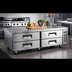 Thumbnail image #2 for Omcan 72-Inch 4-Drawer Refrigerated Chef Base Equipment Stand
