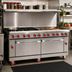 Thumbnail image #2 for American Range 72-Inch Commercial Gas Restaurant Range with 48-Inch Griddle, 4 Open Burners, Convection Oven, and Storage Base