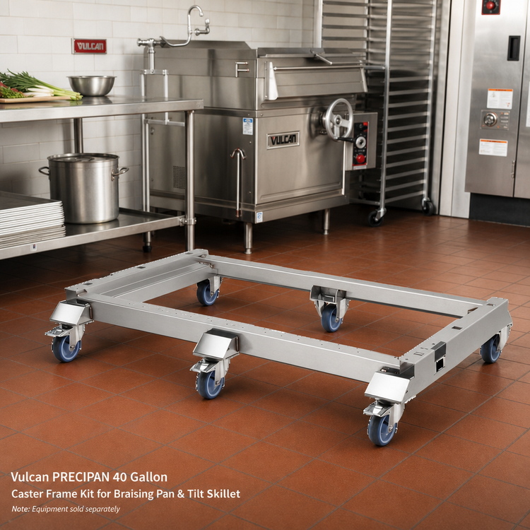Product image #2 for Vulcan PRECIPAN 40 Gallon Caster Frame Kit for Braising Pan & Tilt Skillet