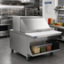 Thumbnail image #2 for Advance Tabco RC-4 Stainless Steel Flip-Up Hinged Cover for 4-Well Hot Food Tables