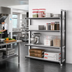 Thumbnail image #2 for Cambro Camshelving Elements XTRA 4-Shelf Solid Stationary Add-On Unit, 72W x 24D x 72H, Speckled Gray