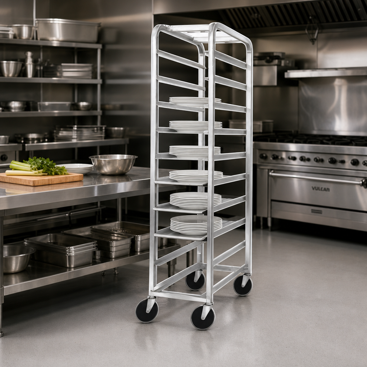 Product image #2 for Channel Manufacturing 521AP All-Welded Aluminum Platter Rack, Standard Series, End Load, 10-18" Platter Capacity