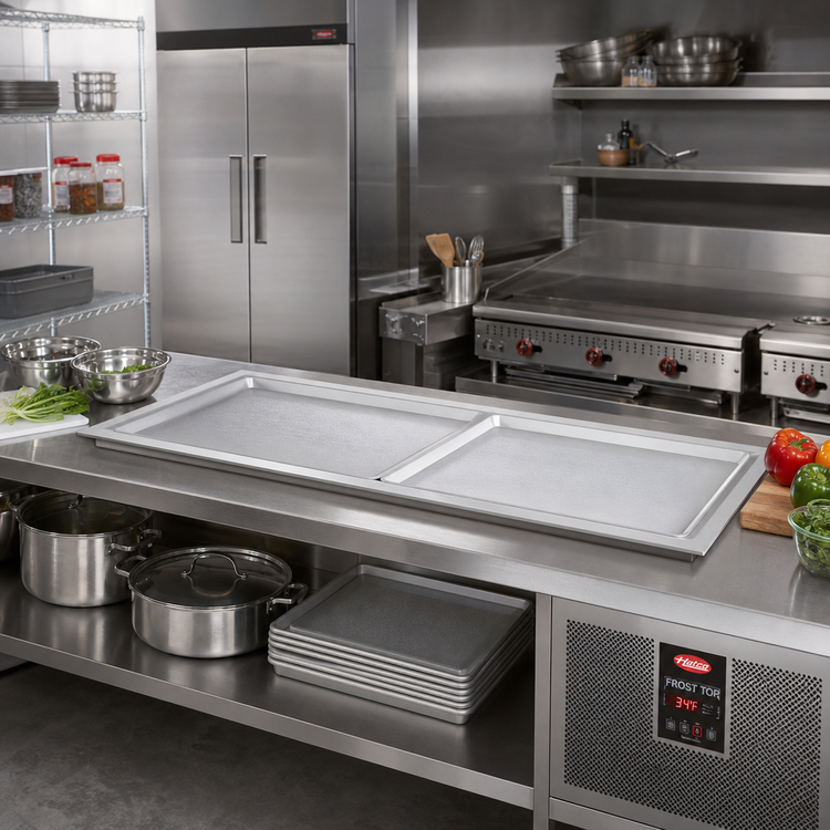 Product image #2 for Hatco Remote Drop-In Slim Frost Top, 2 Full-Size Sheet Pans, 54-15/16-Inch, R-513A