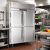 Thumbnail image #3 for Victory UltraSpec Extra-Wide Dual Temp Reach-In Warmer/Refrigerator Holding Cabinet, 2-Section, 4 Half-Height Doors