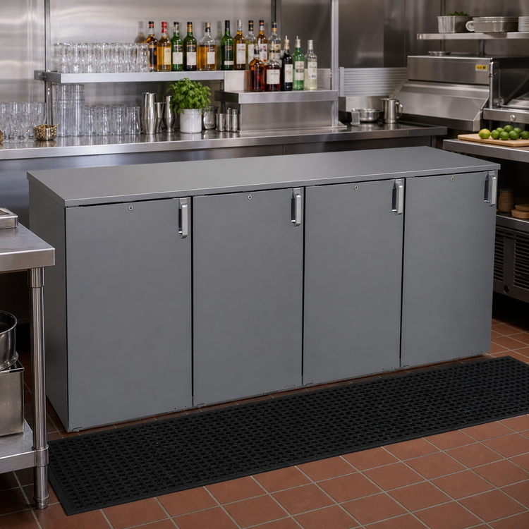 Product image #2 for Glastender DS80 80-Inch Four-Section Back Bar Dry Storage Cabinet, Non-Refrigerated