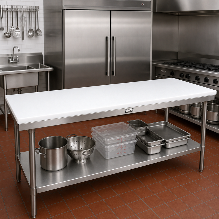 Product image #2 for John Boos Reversible Poly Replacement Work Table Top for TC, M & GMT Tables, 120"W x 36"D x 1/2" Thick