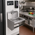 Thumbnail image #2 for Wall-Mounted 304 Stainless Steel Hand Wash Sink with 14 x 10 x 5-Inch Bowl and 8-1/8-Inch Backsplash