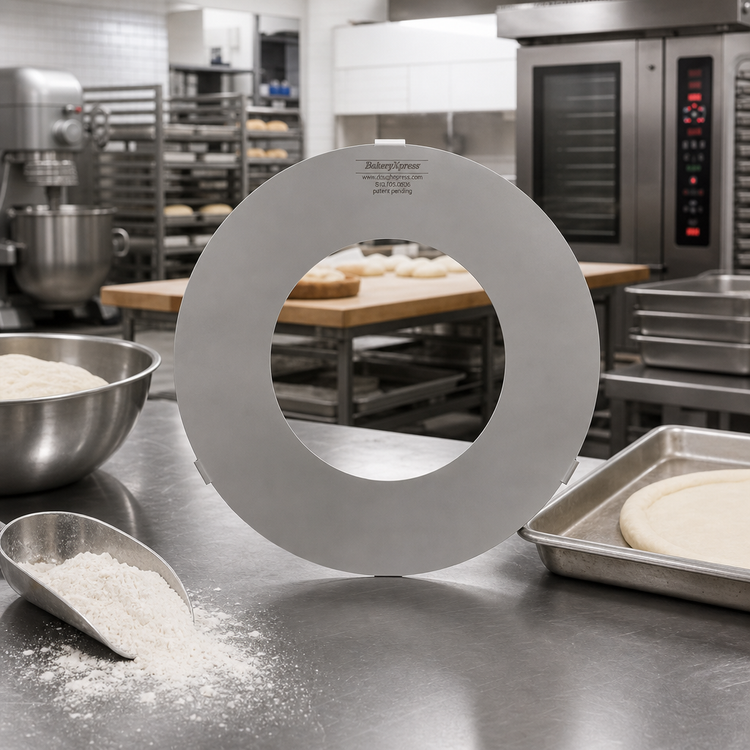 Product image #2 for BakeryXpress 10-Inch Stainless Steel Dough Ring Finished Crust Mold