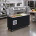 Thumbnail image #2 for Vollrath 2-Series Affordable Portable Refrigerated 3-Pan Cold Food Buffet Station with Breath Guard