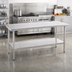 Thumbnail image #2 for Deluxe Series 72-Inch x 30-Inch 16/300 Series Stainless Steel Work Table with Adjustable Undershelf