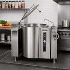 Thumbnail image #2 for Crown GLT-60 60 Gallon Gas Tilting Kettle with 2/3 Jacket
