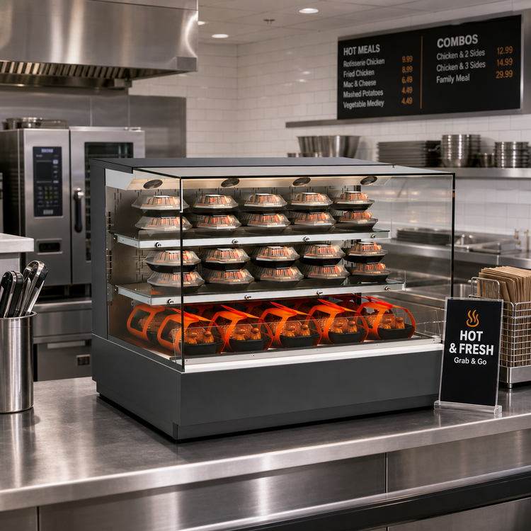 Product image #2 for Reveal® 35-3/4-Inch Heated Self-Service Countertop Hot Food Display Case