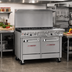 Thumbnail image #2 for Southbend Ultimate 48-Inch Commercial Gas Restaurant Range with 7 Open Burners, Convection Oven, and Cabinet Base